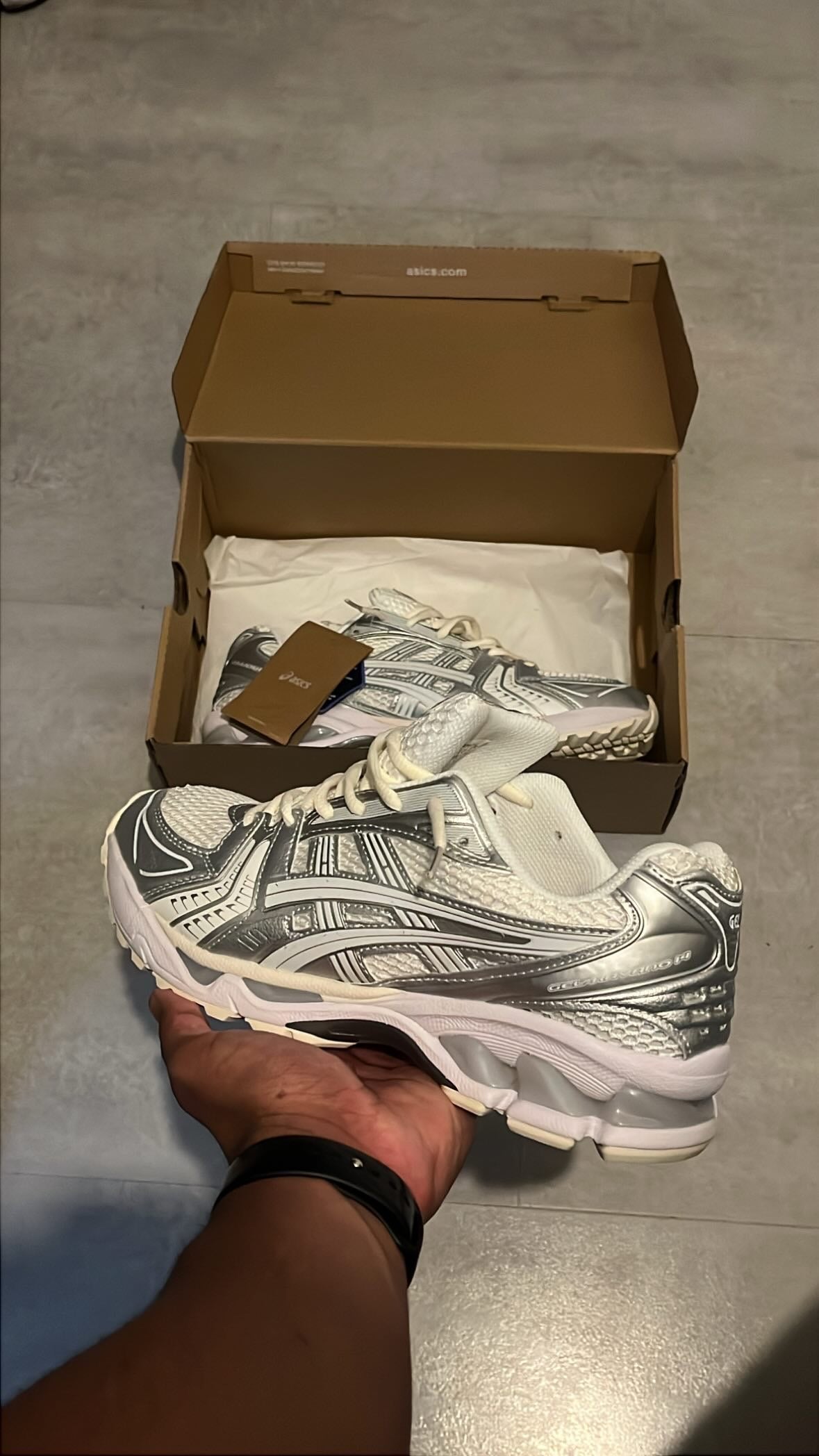 baskets Gel Kayano 14 grey metallic