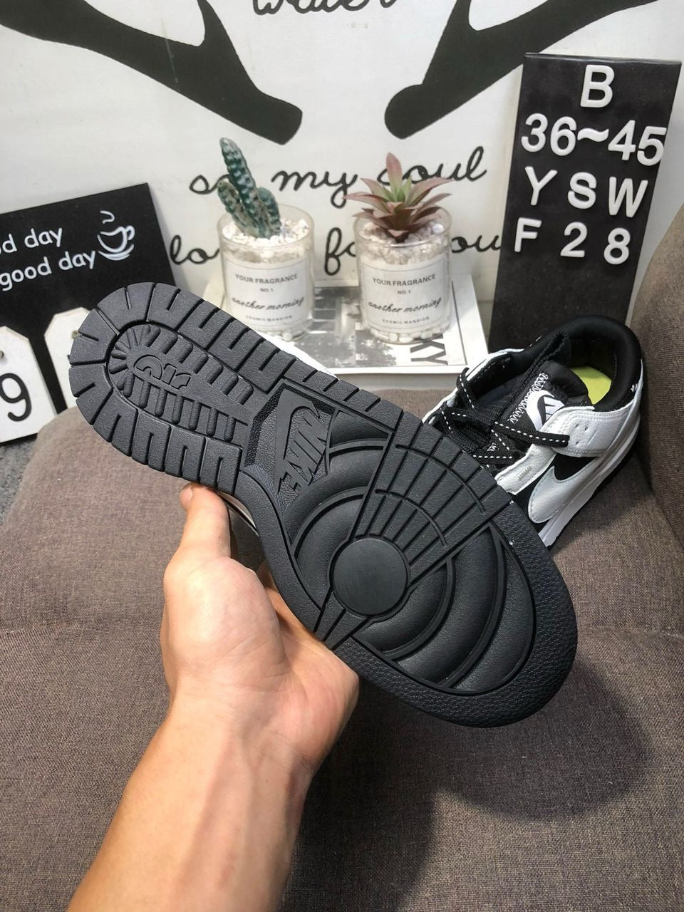 Air Dunk Jumbo black & White