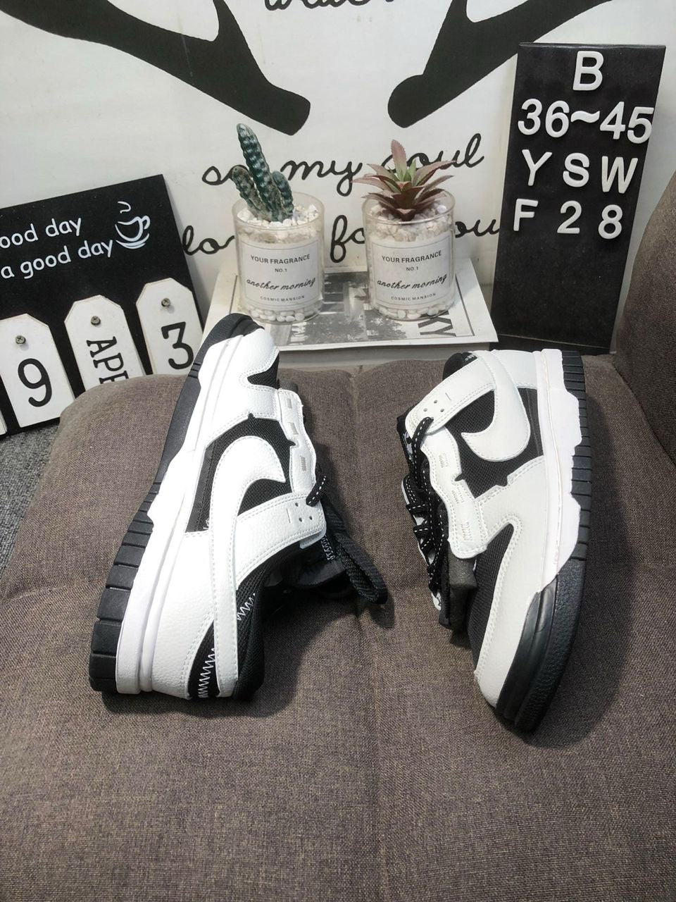 Air Dunk Jumbo black & White