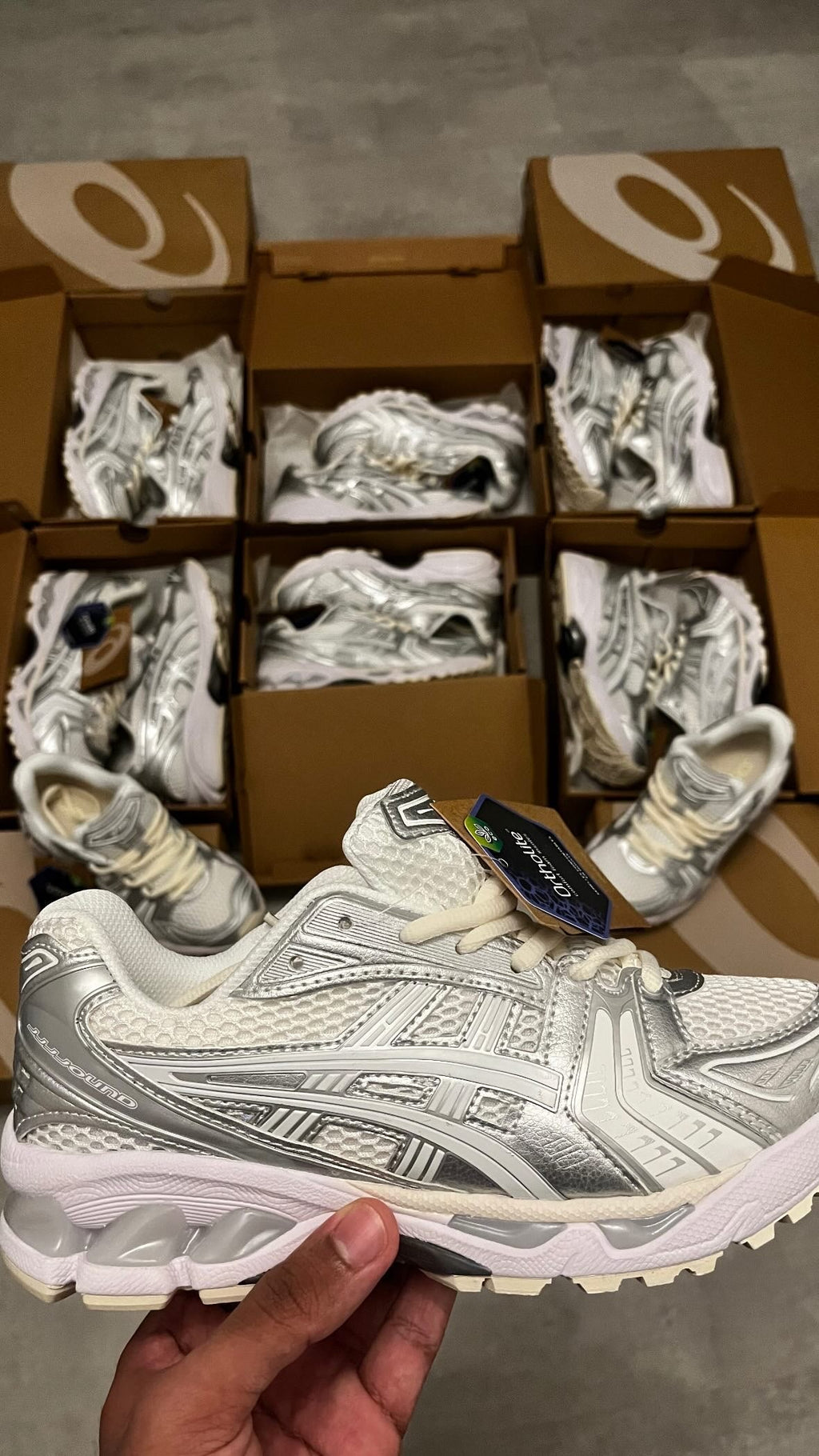 baskets Gel Kayano 14 grey metallic