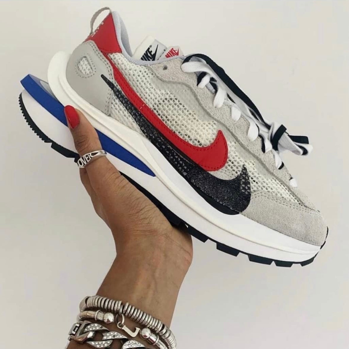 Sneakers - white red